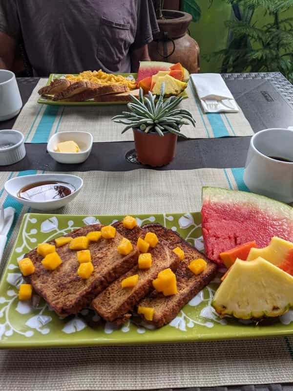 Breakfast at Physis Caribbean B&B