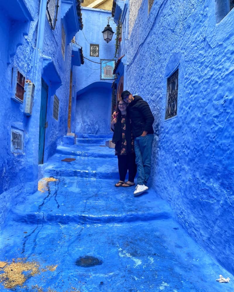 This was in Chefchaouen, "the blue city".