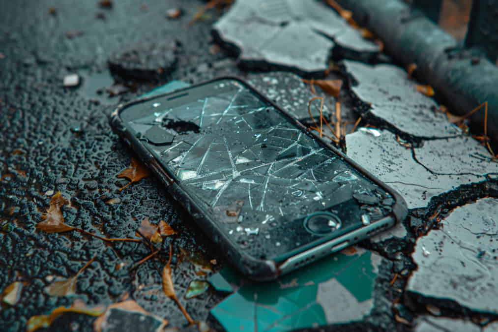 Cracked Cell Phone