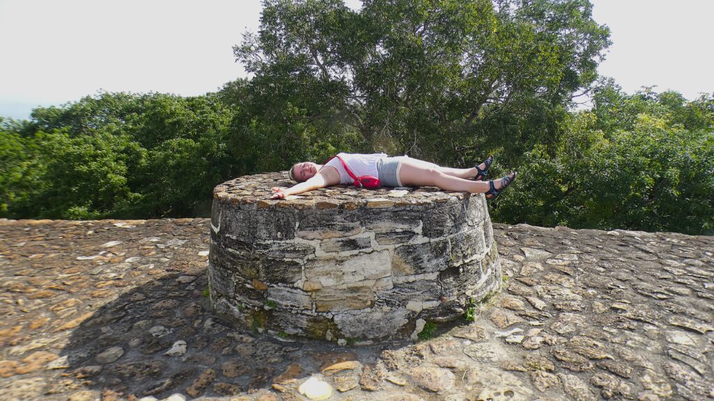 Lying on Sacrifical Stone